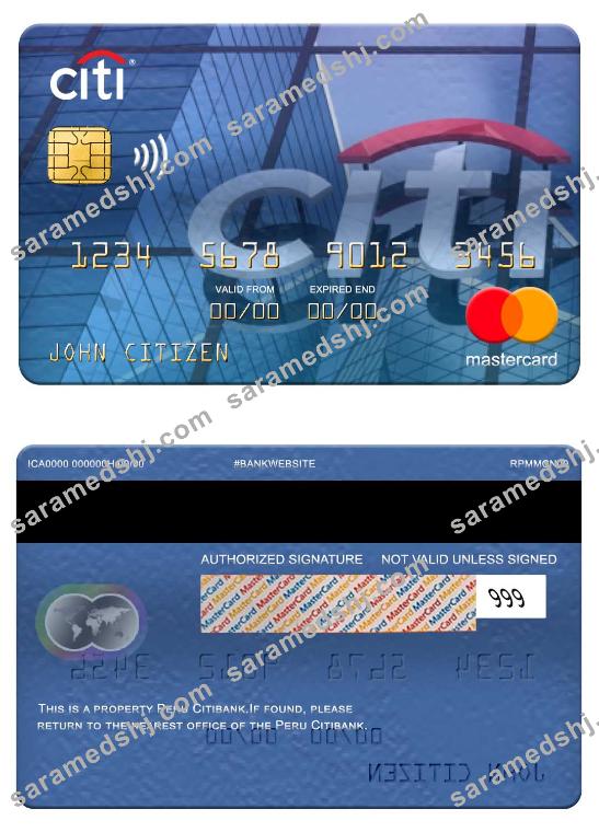 Peru Citibank mastercard